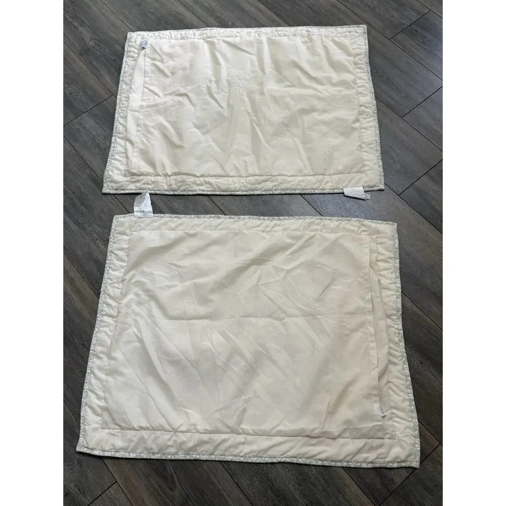 Martha Stewart Star Quilt King Size Cotton Quilt Yellow White (2) Shams Cottage